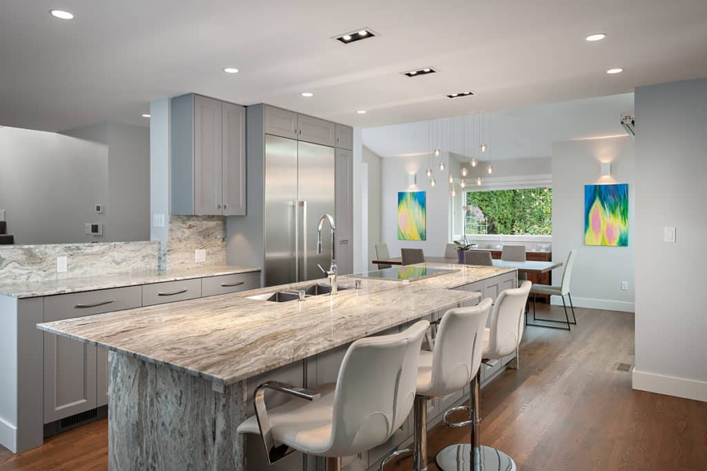 Gorgeous kitchen after Home renovation Balmoral - Shakespeare Homes and Renovations Inc.