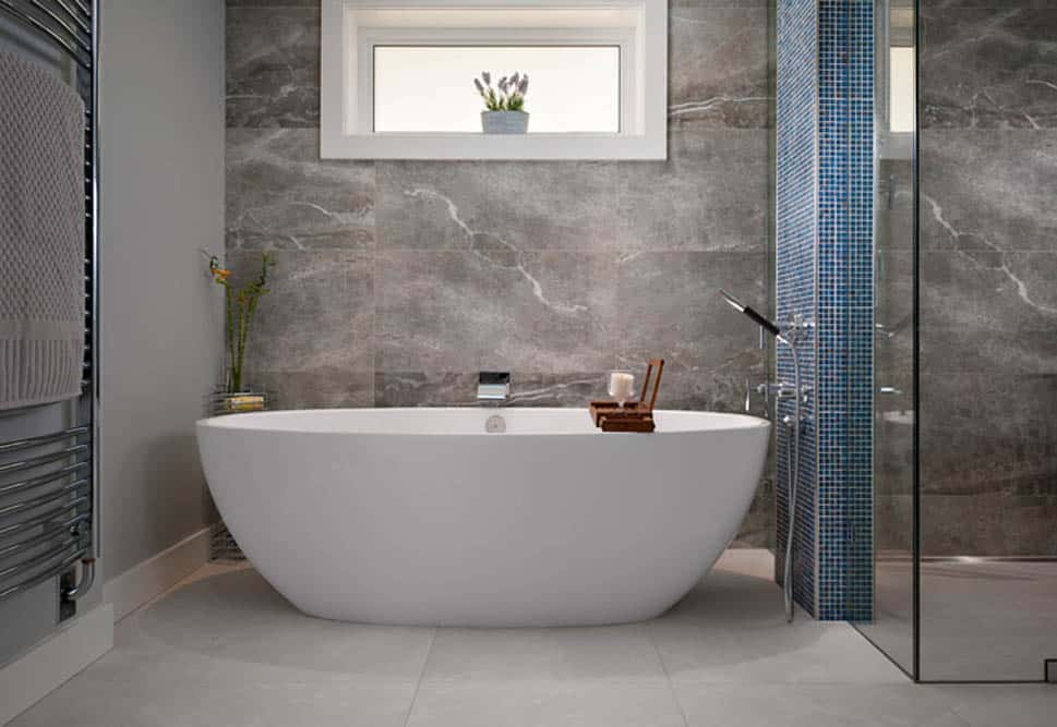 Luxury Bathroom with Bathtub - Shakespeare Homes renovations Vancouver North and West